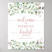 Affiche de bienvenue pour une baby shower sur le t (Devant)