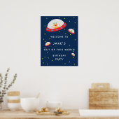 Affiche de bienvenue pour une fête d'anniversaire (Cuisine)