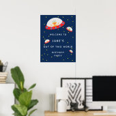 Affiche de bienvenue pour une fête d'anniversaire (Bureau à domicile)