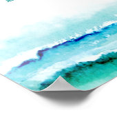 Affiche de bienvenue pour une fête de douche de ma (Coin)