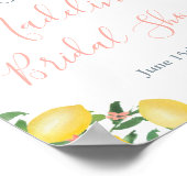 Affiche de bienvenue pour une fête de mariage aux  (Coin)