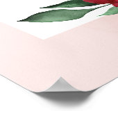 Affiche de bienvenue pour une fête prénuptiale flo (Coin)