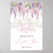 Affiche de bienvenue Régence florale (Devant)