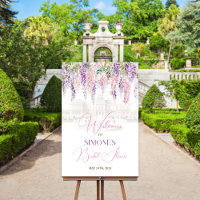 Affiche de bienvenue Régence florale