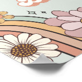 Affiche de bienvenue rétro Baby shower super (Coin)