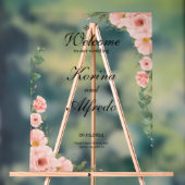 Affiche de bienvenue rose (Neutre)