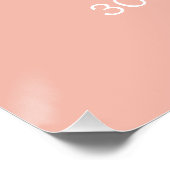 Affiche de bienvenue rose 30e anniversaire | Regar (Coin)