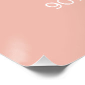 Affiche de bienvenue rose 90e anniversaire | Regar (Coin)