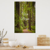 Affiche de bienvenue Rustic Forest Mariage (Cuisine)