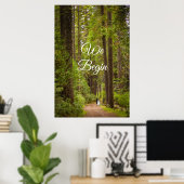 Affiche de bienvenue Rustic Forest Mariage (Bureau à domicile)