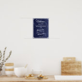 Affiche de bienvenue | Simple Mariage de carte ble (Cuisine)