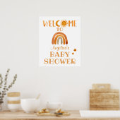 Affiche de bienvenue Sunshine, Moon, Rainbow et St (Cuisine)