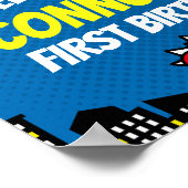 Affiche de bienvenue Superhero (Coin)