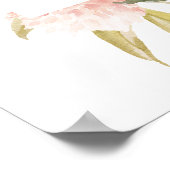 Affiche de bienvenue sur le Baby shower floral de (Coin)