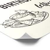 Affiche de bienvenue Taco fête d'anniversaire (Coin)