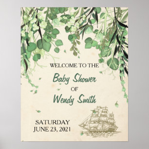 Affiche de bienvenue vintage Peter Pan Neverland