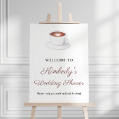 Affiche de bienvenue Wedding shower de mélange par