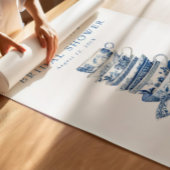 Affiche de bienvenue Wedding shower du Blue Bridal