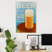 Affiche de bière (Bureau à domicile)