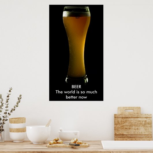 Affiche de bière avec texte (Cuisine)