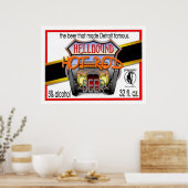 affiche de bière de canne à eau chaude (Cuisine)