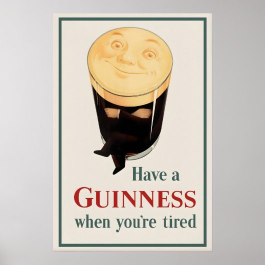Affiche de bière Guinness Pint John Gilroy Vintag (Devant)