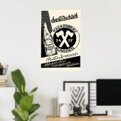 Affiche de bière Hackerbräu München des années 195 (Bureau à domicile)