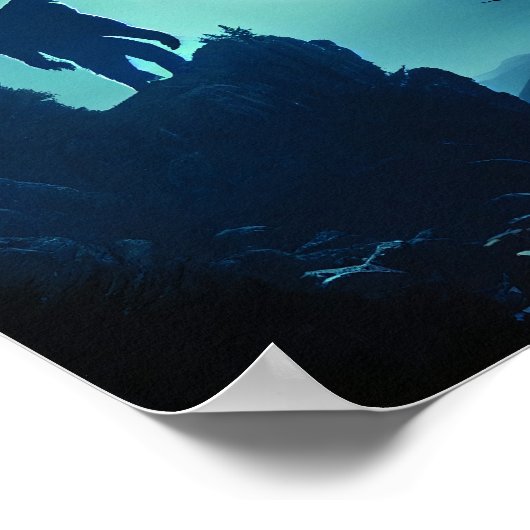 Affiche de Bigfoot, impression d'art, décoration m (Coin)