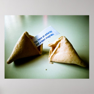 Affiche de biscuit de fortune