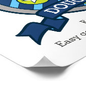 Affiche de blason d'ours signifiant le nom D des g (Coin)