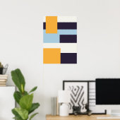 Affiche de blocage des couleurs moderne (Bureau à domicile)