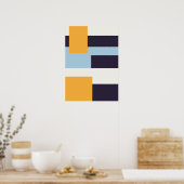 Affiche de blocage des couleurs moderne (Cuisine)