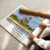 Affiche de Block Island Rhode Island, aquarelle