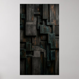 Affiche de Blocs Industriels Verticaux