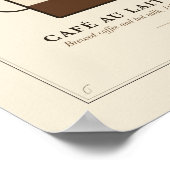 Affiche de boissons au café (Coin)