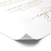 Affiche de boissons signatures Chic Gold Script (Coin)