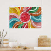 affiche de bonbons de gelée (Cuisine)