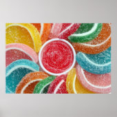 affiche de bonbons de gelée (Devant)