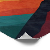Affiche de bonheur de coucher de soleil minimalist (Coin)