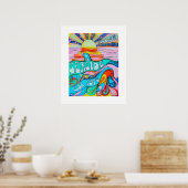 Affiche de bord de mer 1976 (Cuisine)