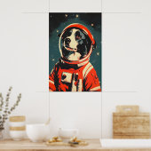Affiche de Border Collie Astronaute, Border Collie (Cuisine)
