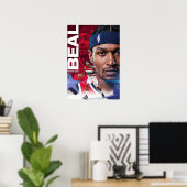 Affiche de Bradley Beal | Washington Wizards All-S (Bureau à domicile)