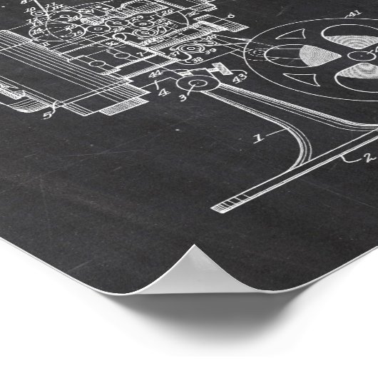 Affiche de brevet du projecteur vidéo (Coin)