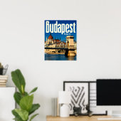 Affiche de Budapest, Hongrie  (Bureau à domicile)