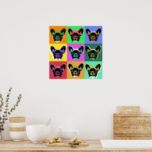 Affiche de bulldog en France (Cuisine)