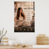 Affiche de bureau exécutif - Exécuter avec discipl (Cuisine)