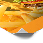 Affiche de Burger de Restaurant de Fast Food - Dél (Coin)