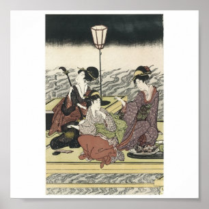Affiche de C. de peinture japonais 1800's