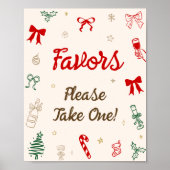 Affiche de cadeau de fête de fiançailles de Noël (Devant)