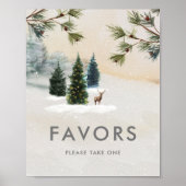 Affiche de cadeaux de fête de mariage en bois (Devant)